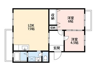 メゾン中の切の物件間取画像